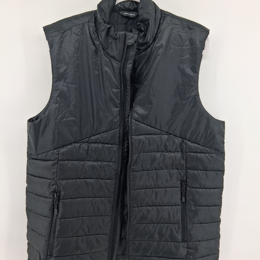Eddie Bauer Men's Dark Charcoal Quilted Vest